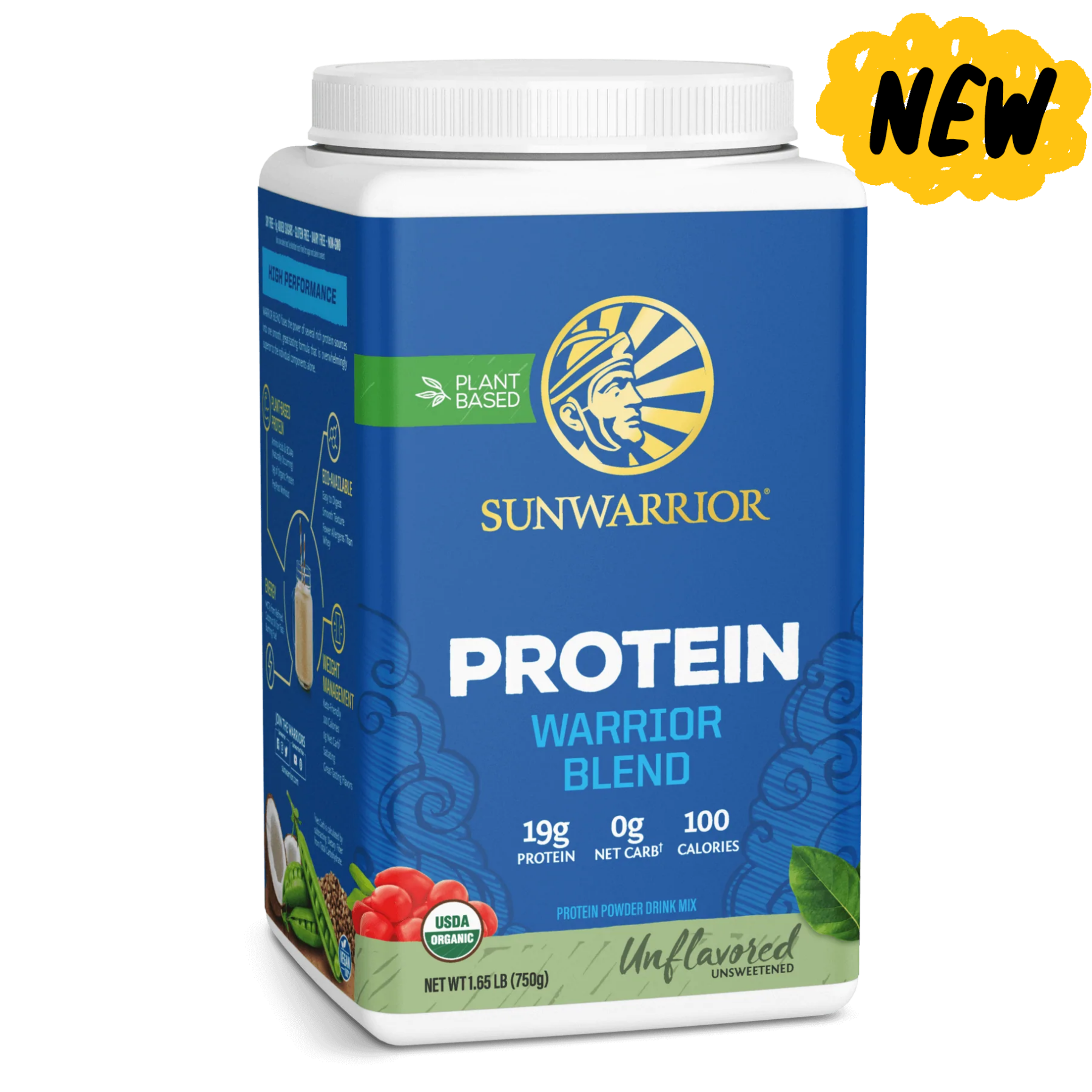sunwarrior protein warrior blend 750g khong vi
